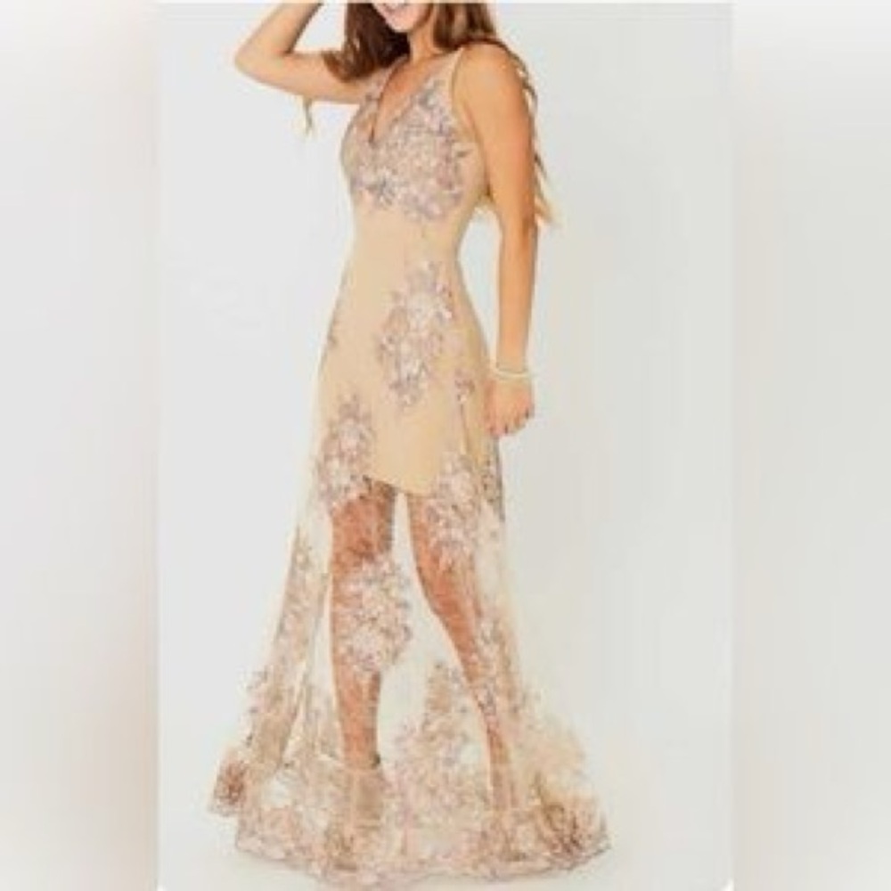 Balletcore Altar'd State Floral Embroidered Dress gorgeous